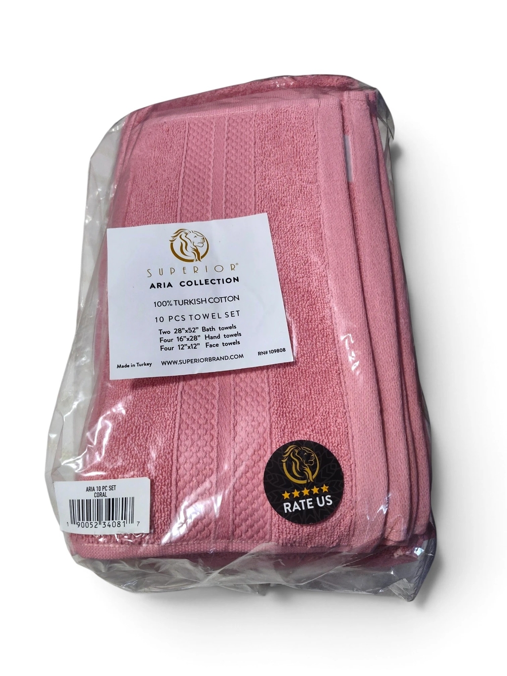 🆕Premium Soft Pink Bath Set Plush Absorbent Face Hand Bath Turkish Cotton Towel - Picture 7 of 12